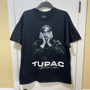 Tupac Shakur Graphic T-Shirt Men’s Size XL Black Hip Hop Rap Tee